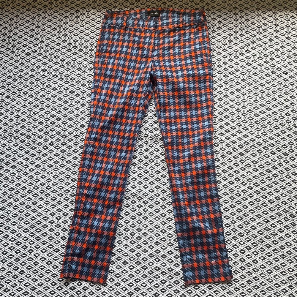 Max & Co Women's Check Cotton Pants